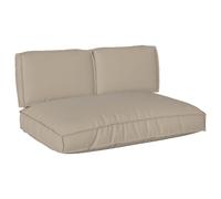 Vidaxl Set De Coussins De Palette Avec Oreiller 3 Pcs Taupe
