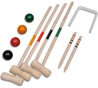 vidaXL Set de Croquet en bois 4 joueurs