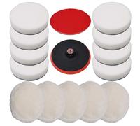 vidaXL Set de disques de polissage 14 pièces 180 mm