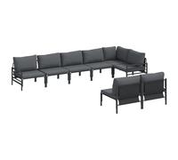 Vidaxl Ensemble De Canapé De Jardin 8 Pcs Anthracite Acier