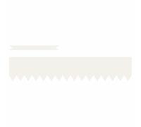 vidaXL Set de Panneaux de Bordures de Jardin de 10 Blanc Rectangulaire Résistant aux UV Plastique Extérieur pour Aménagement Paysager Design Minimaliste Installation Facile Bordures de Paysage Chemin