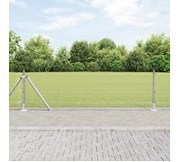 vidaXL Set de poteaux de clôture Pack de 2 Acier galvanisé 25 x 0.5 m 3352306