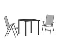 vidaXL Set de Restauration de Jardin 5-Pièces Anthracite