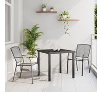 Vidaxl Set De Salle À Manger De Jardin En Anthracite Gris