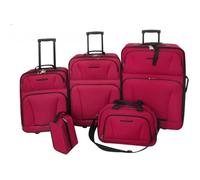 vidaXL Set de valises 5 pièces rouges