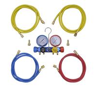 vidaXL Set Manifold 4 Voies pour Climatiseur avec Mallette Outils de Mesure