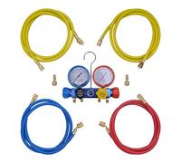 vidaXL Set Manifold 4 Voies pour Climatiseur avec Mallette Outils de Mesure