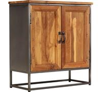 vidaXL Sideboard Acier recyclé teck 65x30x70cm Commode Buffet Highboard