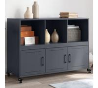 vidaXL Sideboard Anthracite 100,5x39x72 cm Acier