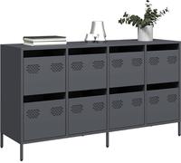 vidaXL Sideboard Anthracite 135x39x73,5 cm Acier laminé à froid