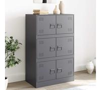 vidaXL Sideboard Anthracite 67x39x107 cm Acier