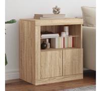 vidaXL Sideboard avec lampes LED Chêne Sonoma 60,5x37x67 cm