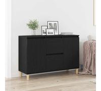vidaXL Sideboard avec tiroirs noir 101 x 35 x 60 cm Bois composite
