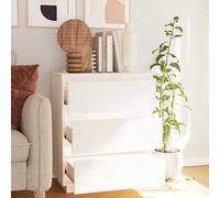 vidaXL Sideboard Blanc 60x34x75 cm Pin massif