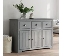 vidaXL Sideboard BODO Gris 115,5x44x80 cm Pin massif