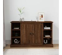 Buffet, Meuble de Rangement avec Porte, Armoire de Rangement, Organisateur Intérieur Salon, Moderne, Chêne Marron Bois d'Ingénierie