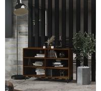 vidaXL Sideboard brun imitation chêne 103,5x35x70 cm Matériau dérivé du bois