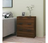 vidaXL Sideboard brun imitation chêne 60x30x70 cm Matériau dérivé du bois