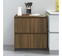 vidaXL Sideboard brun imitation chêne 70x41x75 cm Matériau dérivé du bois