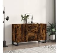 vidaXL Sideboard chêne fumé 100x36x60 cm bois composite
