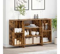 vidaXL Sideboard chêne fumé 120x30x75 cm bois composite