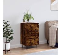 Buffet, Armoire Latérale avec 3 Tiroirs, Commode avec Pieds, Meuble de Rangement Salon Salle de Séjour, Moderne, Chêne Fumé Bois d'Ingénierie