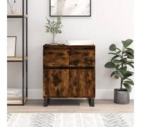 vidaXL Sideboard chêne fumé 60x35x70 cm bois composite