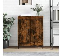 vidaXL Sideboard chêne fumé 69,5x34x90 cm bois composite