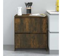 vidaXL Sideboard chêne fumé 70x41x75 cm bois composite