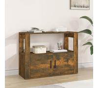 vidaXL Sideboard chêne fumé 80x30x60 cm bois composite