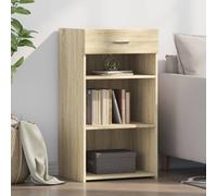 vidaXL Sideboard chêne Sonoma 50x42,5x93 cm Matériau dérivé du bois
