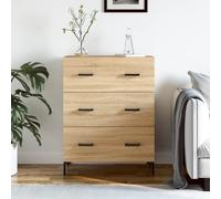 vidaXL Sideboard chêne Sonoma 69,5x34x90 cm Matériau dérivé du bois