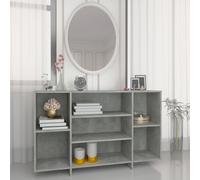 vidaXL Sideboard gris béton 120x30x75 cm Bois composite