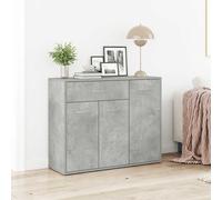 vidaXL Sideboard gris béton 88x30x70 cm Bois composite