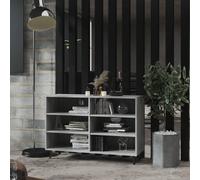vidaXL Buffet, Armoire avec 6 Étagères, Meuble de Rangement, Organisateur de Salle de Séjour Salon Intérieur, Sonoma Gris Bois d'Ingénierie