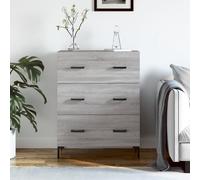 vidaXL Sideboard Gris Sonoma 69,5x34x90 cm Matériau dérivé du bois