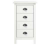 vidaXL Sideboard Hill blanc 46x35x80 cm pin massif