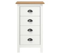 vidaXL Sideboard Hill blanc 46x35x80 cm pin massif