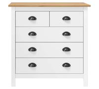 vidaXL Sideboard Hill blanc 79x40x80 cm pin massif