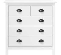 vidaXL Sideboard Hill blanc 79x40x80 cm pin massif