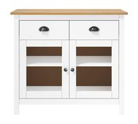 vidaXL Sideboard Hill blanc 90x40x80 cm pin massif