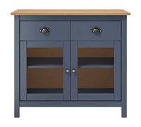 vidaXL Sideboard Hill Gris 90x40x80 cm Pin massif