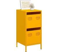 vidaXL Sideboard jaune moutarde 35x39x73,5 cm Acier laminé à froid