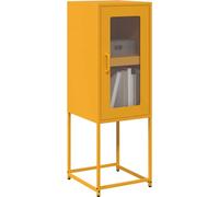 vidaXL Sideboard jaune moutarde 36x39x107 cm Acier laminé à froid