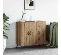 vidaXL Sideboard Marron 90 x 34 x 80 cm Bois composite