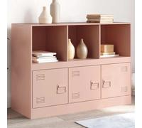 vidaXL Sideboard Rosa 99x39x73 cm Acier
