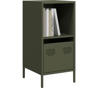 vidaXL Sideboard vert olive 35x39x73,5 cm Acier laminé à froid