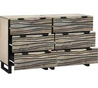 vidaXL Sideboards 2 pcs Blanc 60 x 33.5 x 75 cm bois de mangue massif