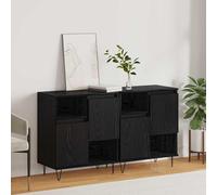 vidaXL Sideboards 2 pcs Chêne noir 120 x 35 x 70 cm Bois composite
