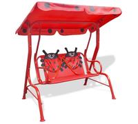 vidaXL Siège balançoire pour enfants Rouge